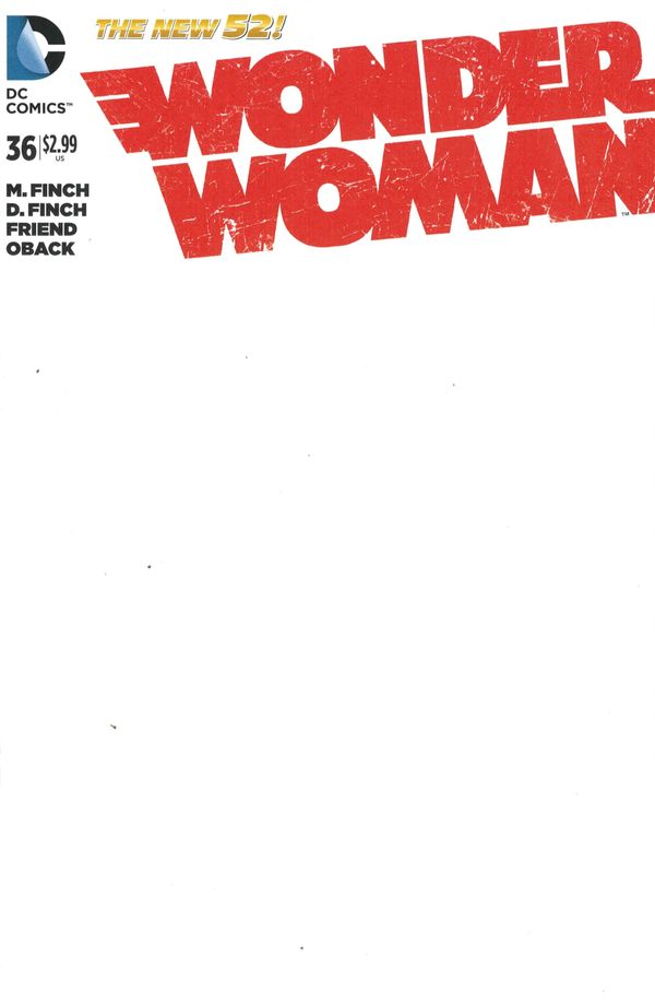 Wonder Woman #36 (Blank Variant Edition)