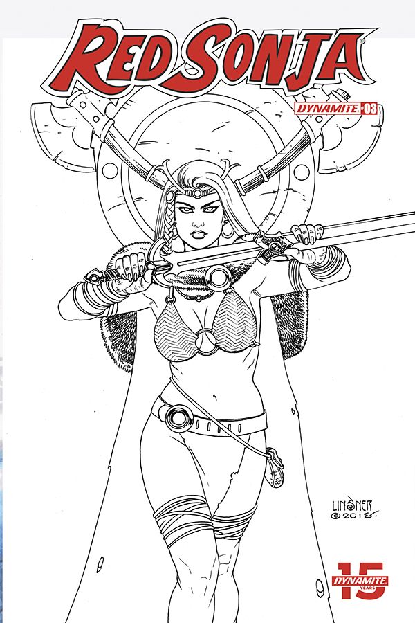 Red Sonja #3 (30 Copy Linsner B&w Cover)