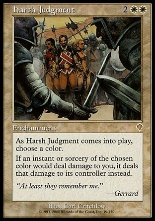 Harsh Judgment (Invasion) Trading Card