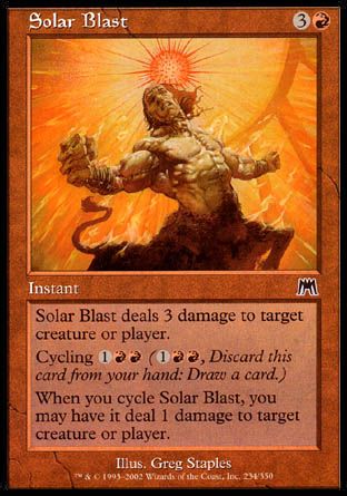 Solar Blast (Onslaught) Trading Card