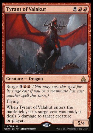 Tyrant of Valakut (Oath of the Gatewatch) Trading Card