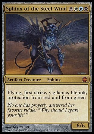 Sphinx of the Steel Wind (Alara Reborn) Trading Card