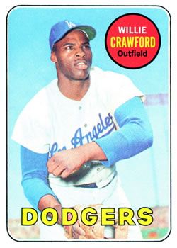 Willie Crawford 1969 Topps #327 Sports Card