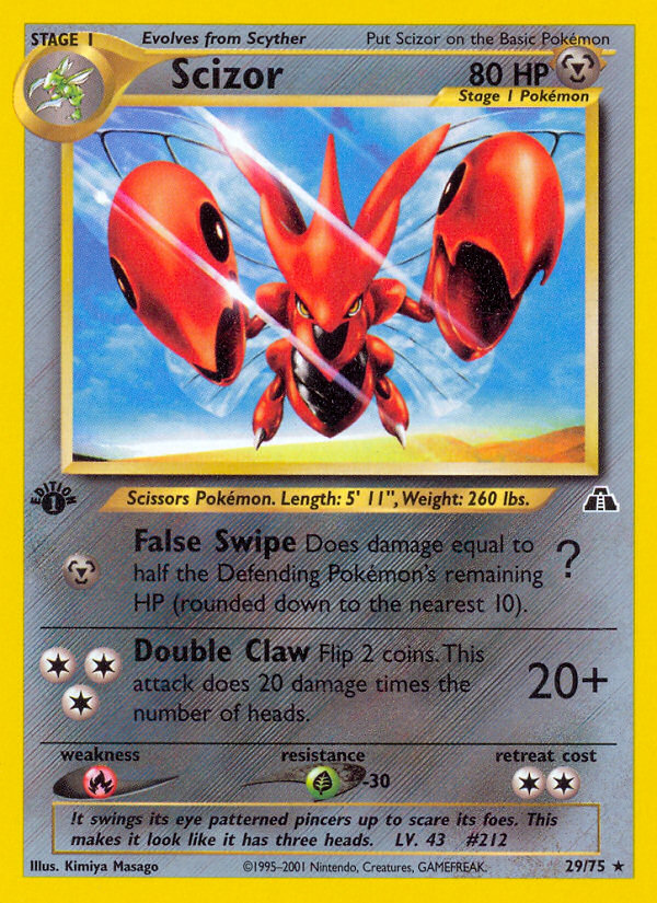 Scizor (29/75) - Neo Discovery Pokémon Card