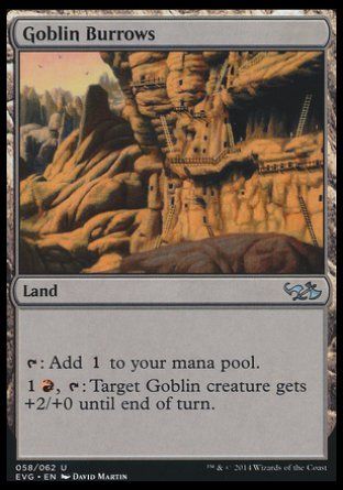 Goblin Burrows (Duel Decks : Anthology) Trading Card