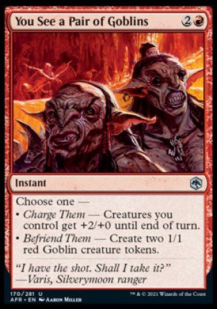 You See a Pair of Goblins (Dungeons & Dragons: Adventures in the Forgotten Realms) Trading Card