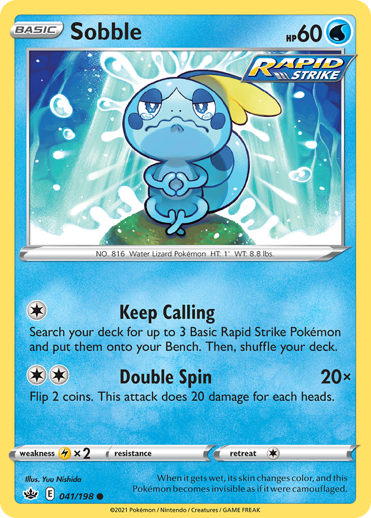 Sobble (41/198) - Chilling Reign Pokémon Card