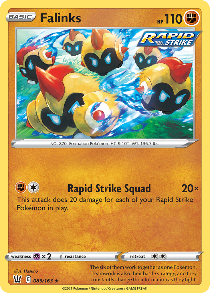 Falinks (83/163) - Battle Styles Pokémon Card