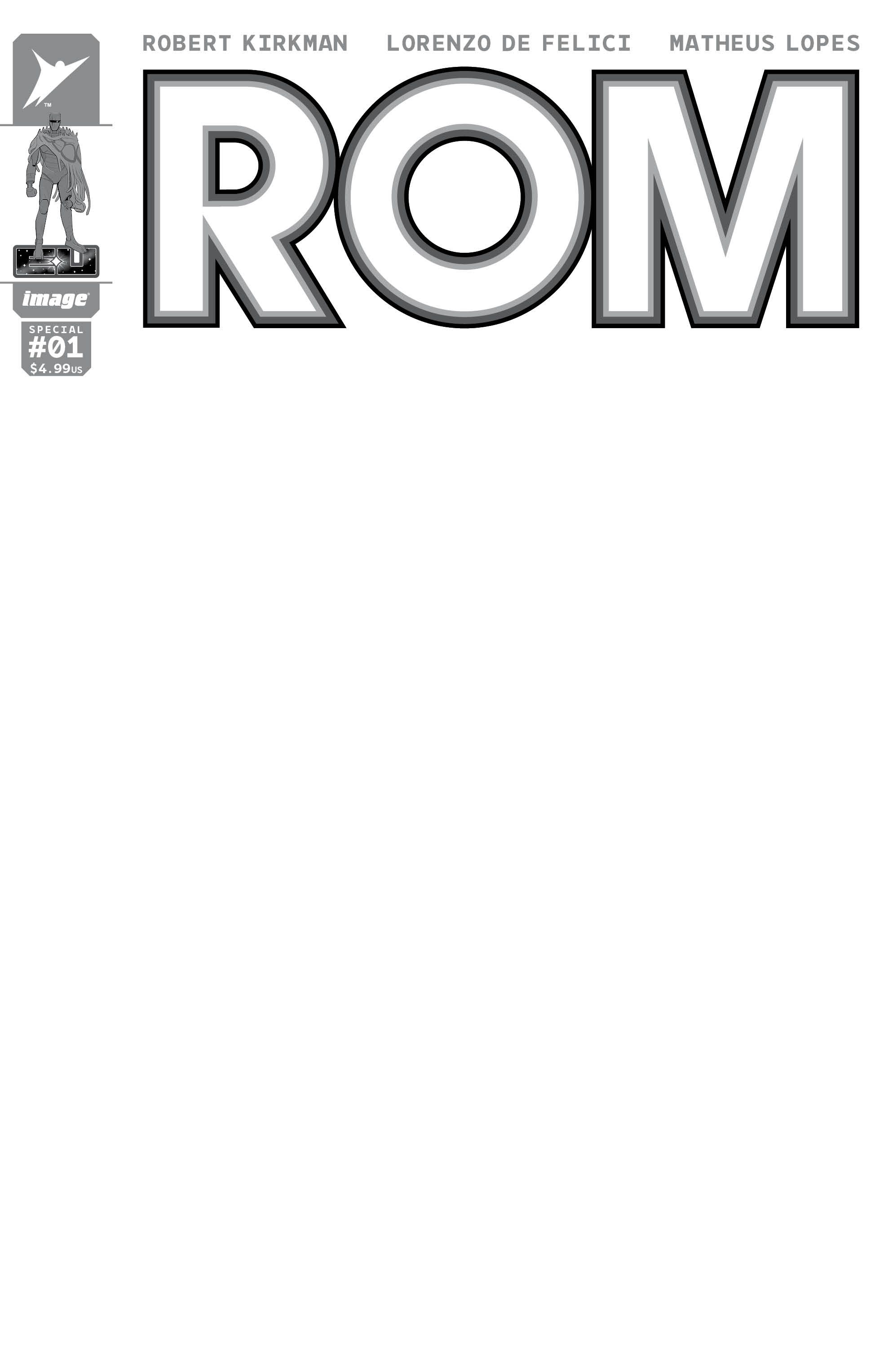 Rom Special #1 (Cvr E Blank Sketch Variant) Comic