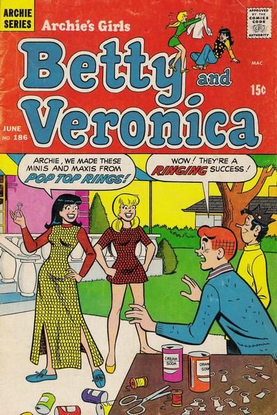 Archie's Girls Betty and Veronica #186 Comic