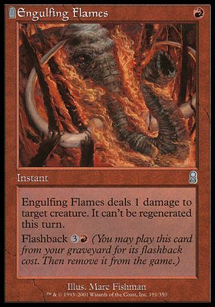 Engulfing Flames (Odyssey) Trading Card