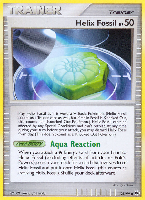 Helix Fossil (Trainer: Item) (93/99) - Arceus Pokémon Card