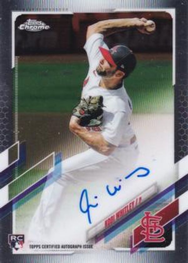 Kodi Whitley 2021 Topps Chrome - Rookie Autographs Baseball #RA-KW