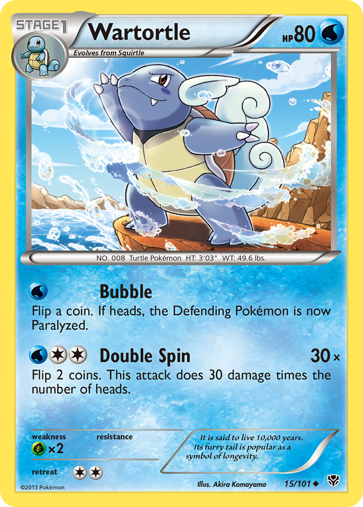 Wartortle (15/101) - Plasma Blast Pokémon Card