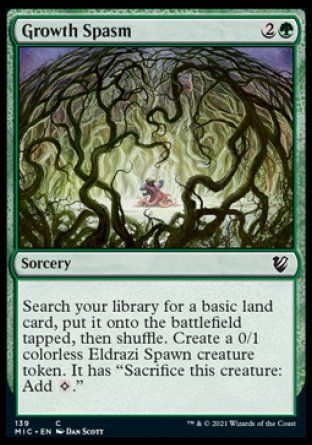 Growth Spasm (Innistrad Midnight Hunt Commander Decks) Trading Card