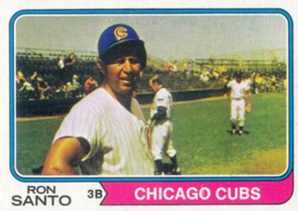 RON SANTO Chicago White Sox 1974 Majestic Throwback Baseball