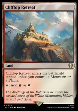 Clifftop Retreat (The Lord of the Rings Commander Decks) Trading Card