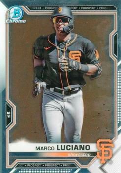 Marco Luciano 2021 Bowman Chrome - Prospects Baseball #BCP-229 Sports Card