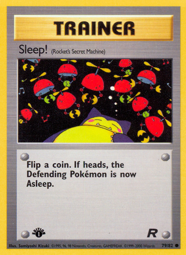 Sleep! (79/82) - Team Rocket (1st Edition) Pokémon Card