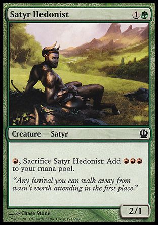 Satyr Hedonist (Theros) Trading Card