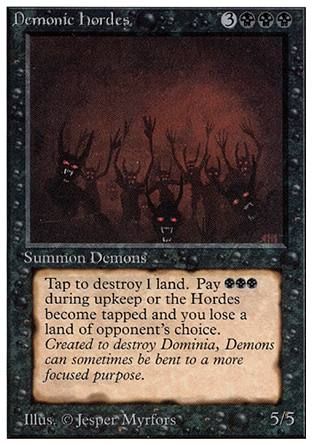 Demonic Hordes (Unlimited) Trading Card