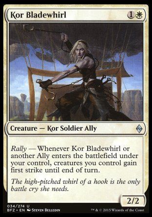 Kor Bladewhirl (Battle for Zendikar) Trading Card