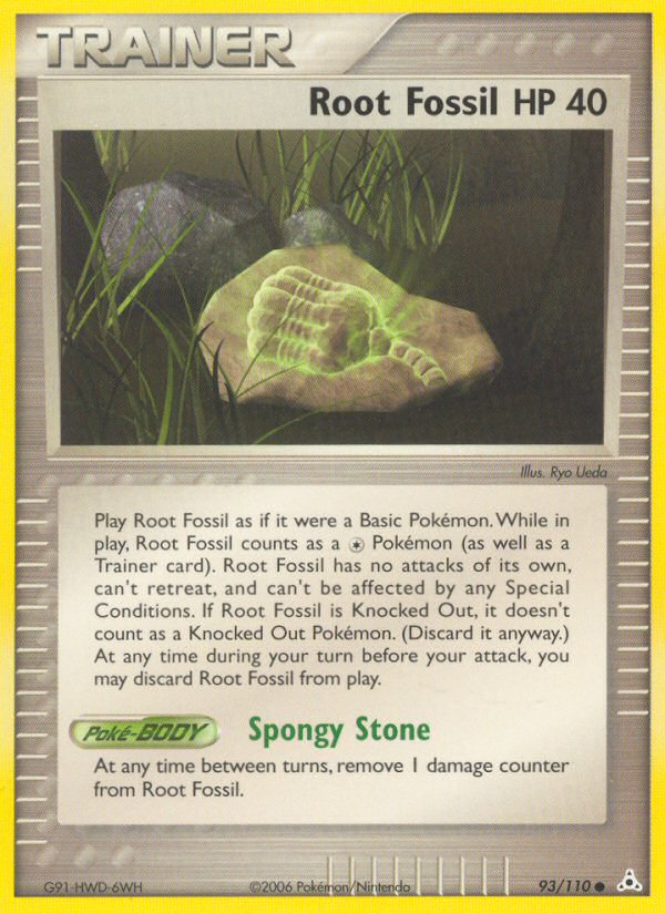 Root Fossil (Trainer: Item) (93/110) - Holon Phantoms Pokémon Card