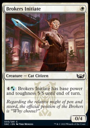 Brokers Initiate (Streets of New Capenna) Trading Card