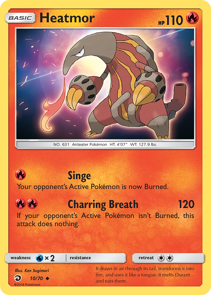 Heatmor (10/70) - Dragon Majesty Pokémon Card