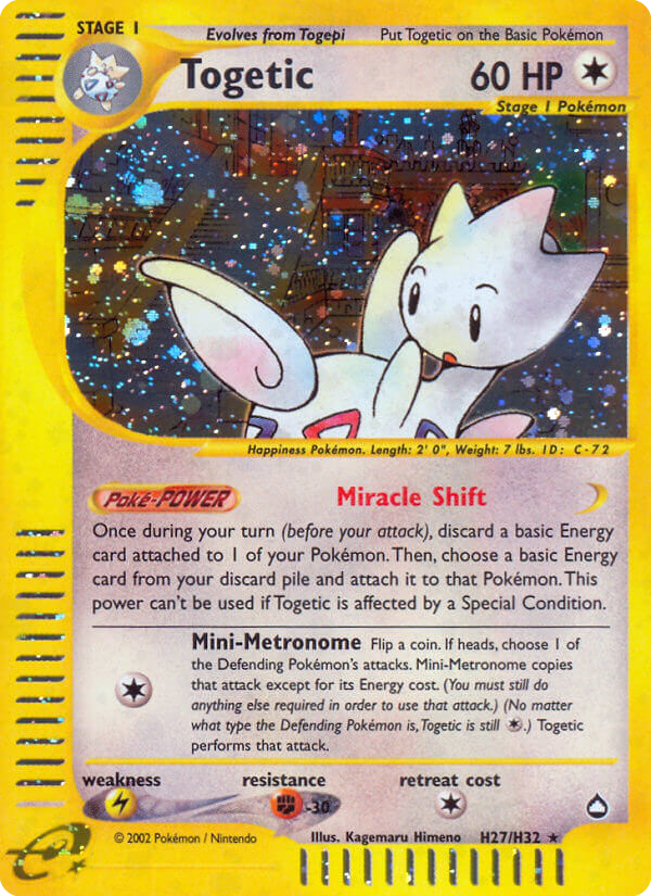 Togetic (H27) - Aquapolis Pokémon Card