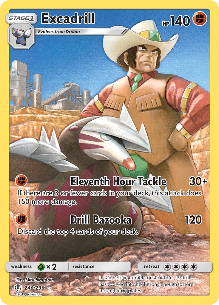 Excadrill (246/236) - Cosmic Eclipse Pokémon Card