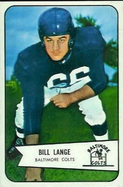 Bill Lange 1954 Bowman #62 Sports Card