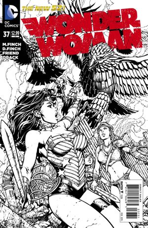 Wonder Woman #37 (Black &amp; White Variant Cover)