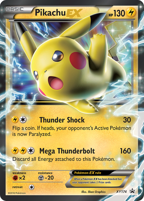 Pikachu EX (XY174) - XY Black Star Promos