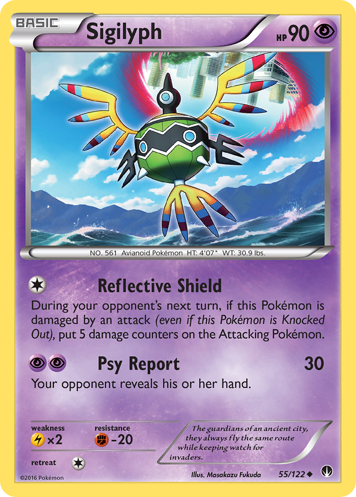 Sigilyph (55/122) - BREAKpoint Pokémon Card