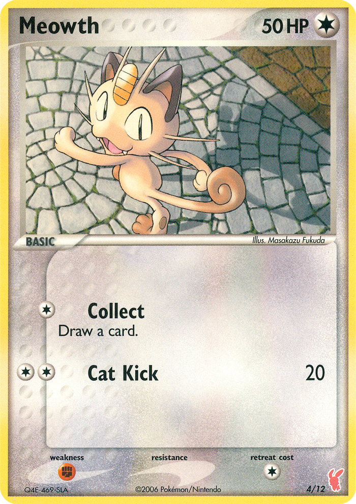 Meowth (4/12) - EX Trainer Kit 2 Plusle Pokémon Card