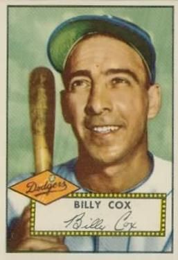 Billy Cox 1952 Topps #232 Sports Card