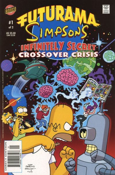Futurama Simpsons Infinitely Secret Crossover Crisis Comic