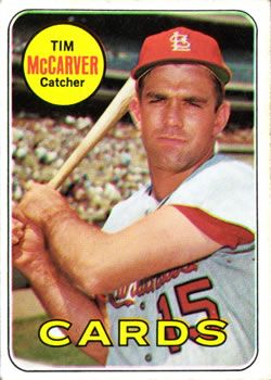 Tim McCarver 1969 Topps #475 Sports Card