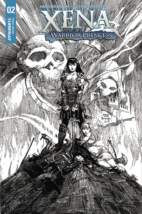 Xena: Warrior Princess  #2 (Cover E 25 Copy Finch Red Cover)