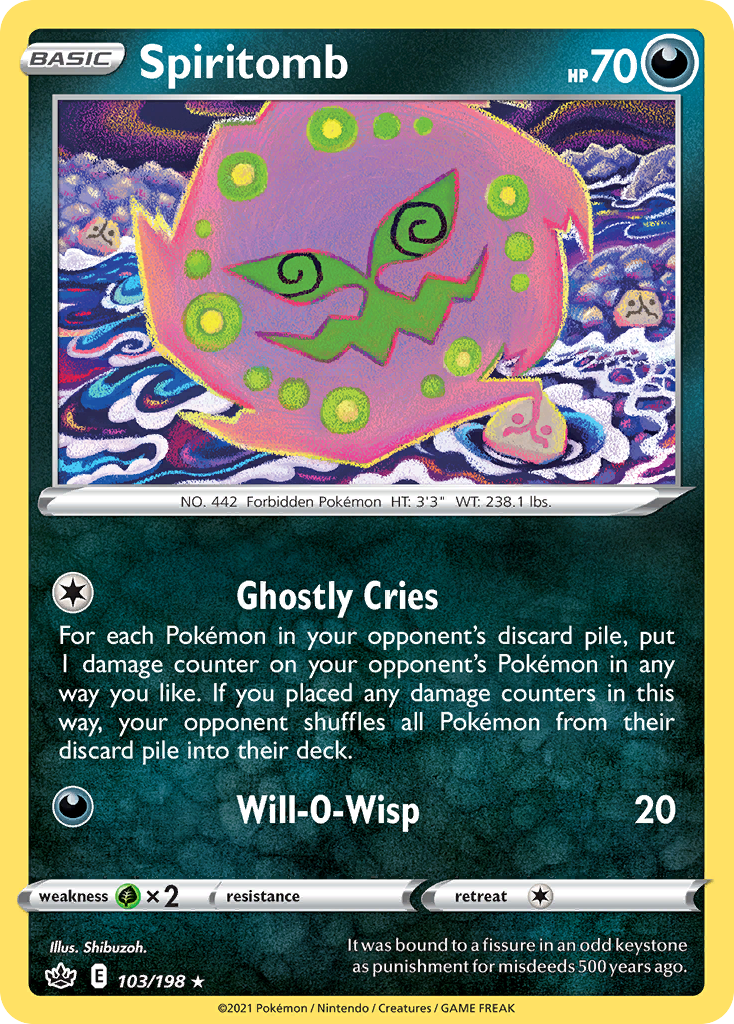 Spiritomb (103/198) - Chilling Reign Pokémon Card