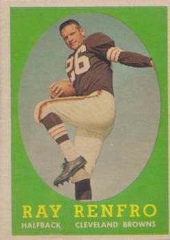 Ray Renfro 1958 Topps #17 Sports Card