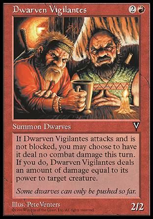 Dwarven Vigilantes (Visions) Trading Card