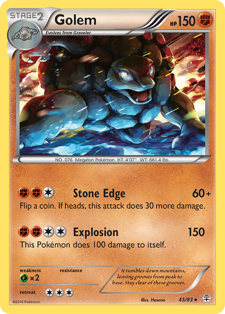 Golem (45/83) - Generations Pokémon Card