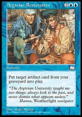 Argivian Restoration (Weatherlight) Trading Card