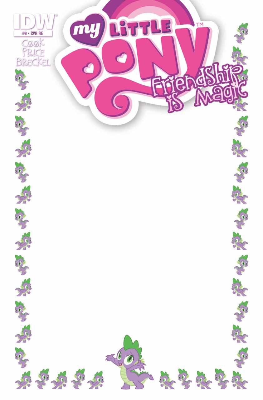 My Little Pony Friendship Is Magic 9 Retailer Exclusive Cover Blank Larry s Comics Jetpack 