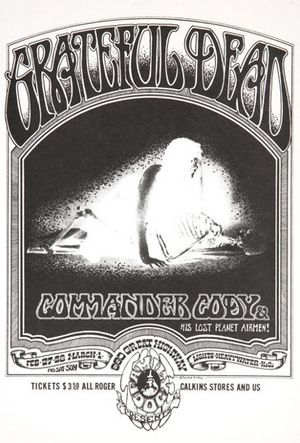 Grateful Dead 660 Great Highway Handbill 1970