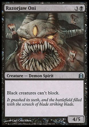 Razorjaw Oni (MTG Commander) Trading Card