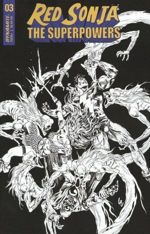 Red Sonja: The Superpowers #3 (10 Copy Lau B&w Cover)