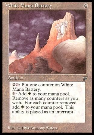 White Mana Battery (Legends) Trading Card